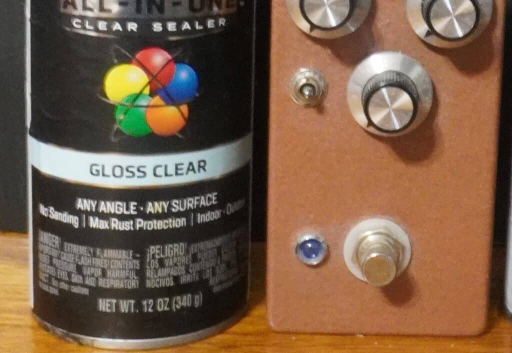 clear coat for guitar pedal